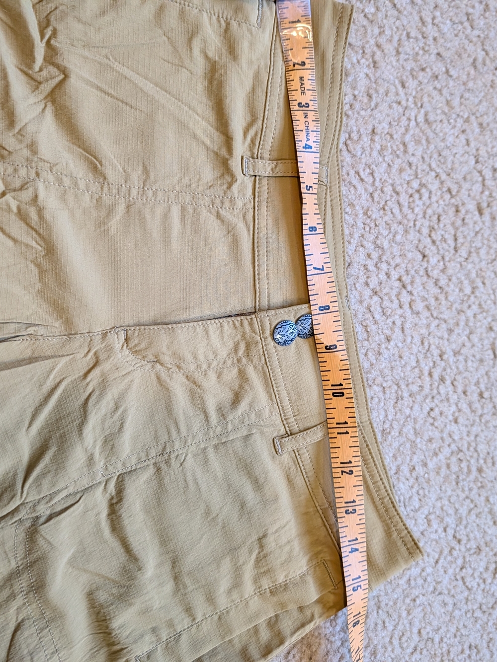 Khaki/Tan Women's Casual Shorts - Picture 6 of 9